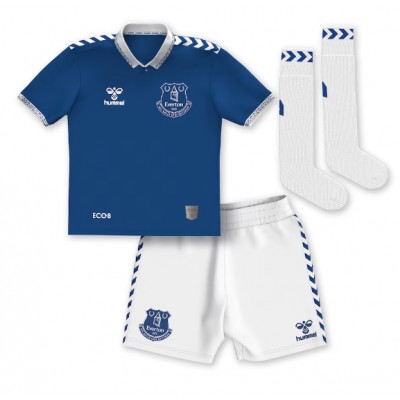 Everton Dwight McNeil #7 Domaci Dres za djecu 2023-24 Kratak Rukav (+ Kratke hlače)